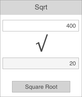 A simple square root calculator app