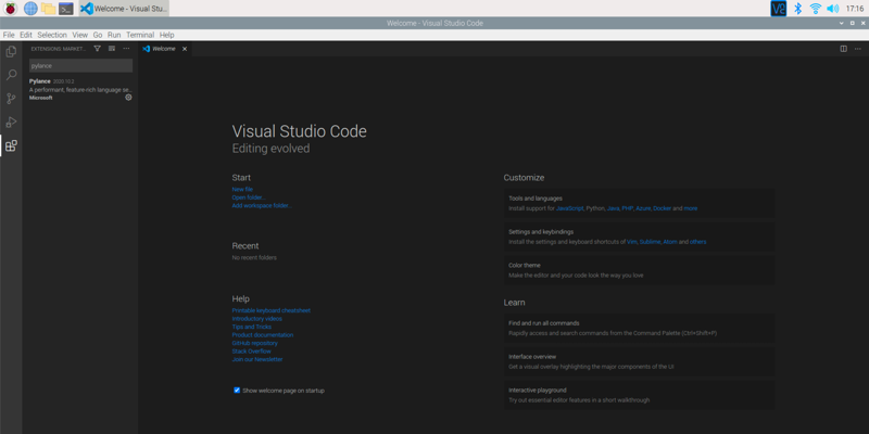 Run Visual Studio Code on a Raspberry Pi