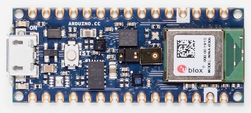 An arduino Nano sense 33 BLE IoT board